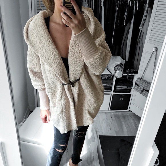 Jackets & Blazers - LAST 1✨Oversized Hooded Faux Fur Sherpa Jacket